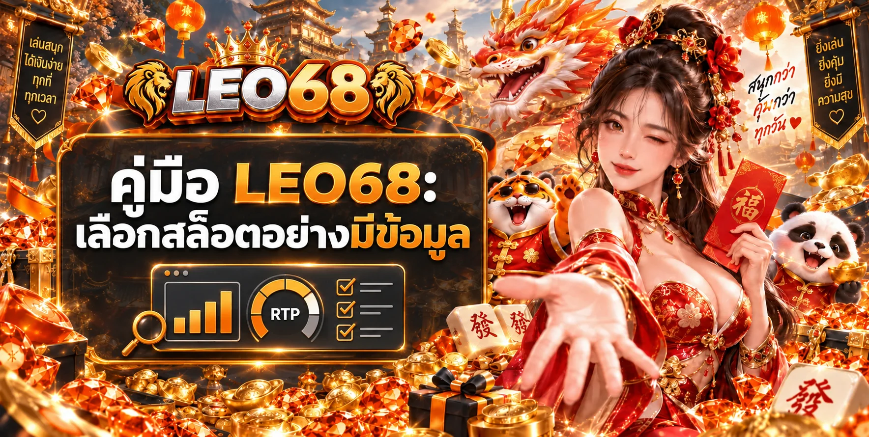 LEO68 | คู่มือเลือกสล็อตจาก RTP และความผันผวน